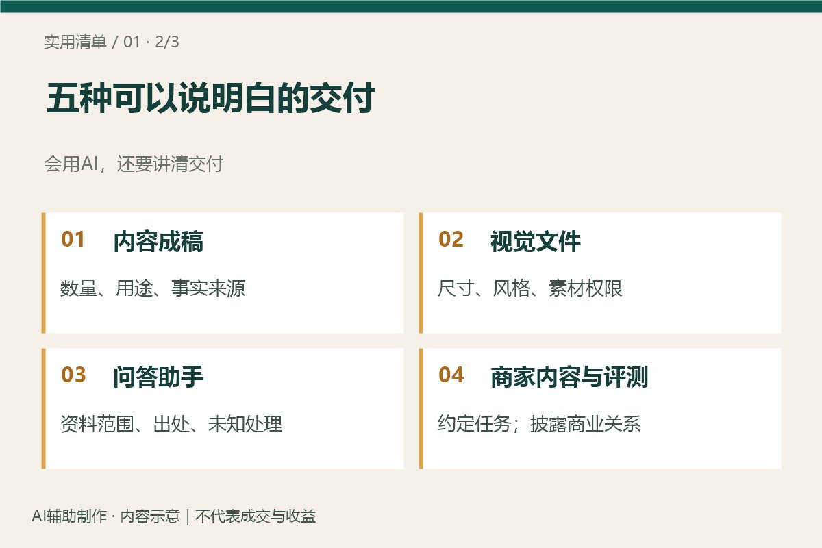 五种可以说明白的交付