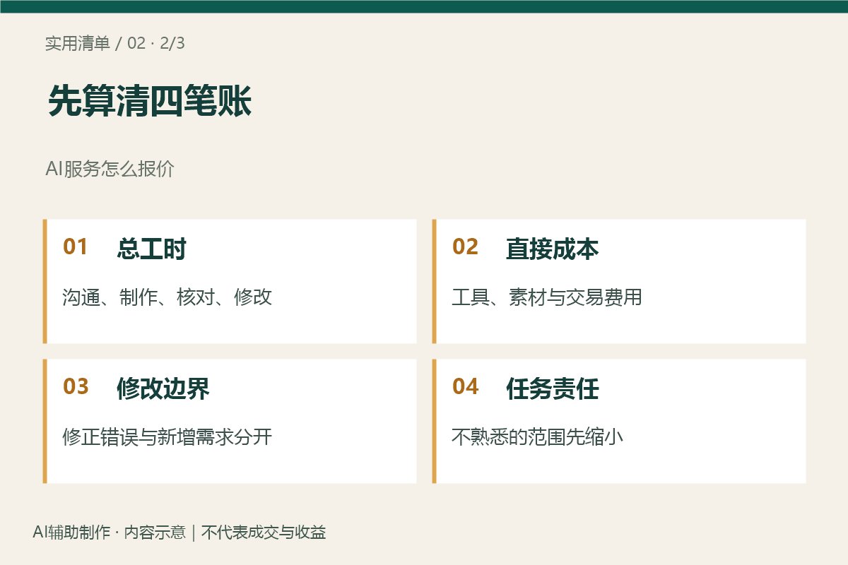 先算清四笔账