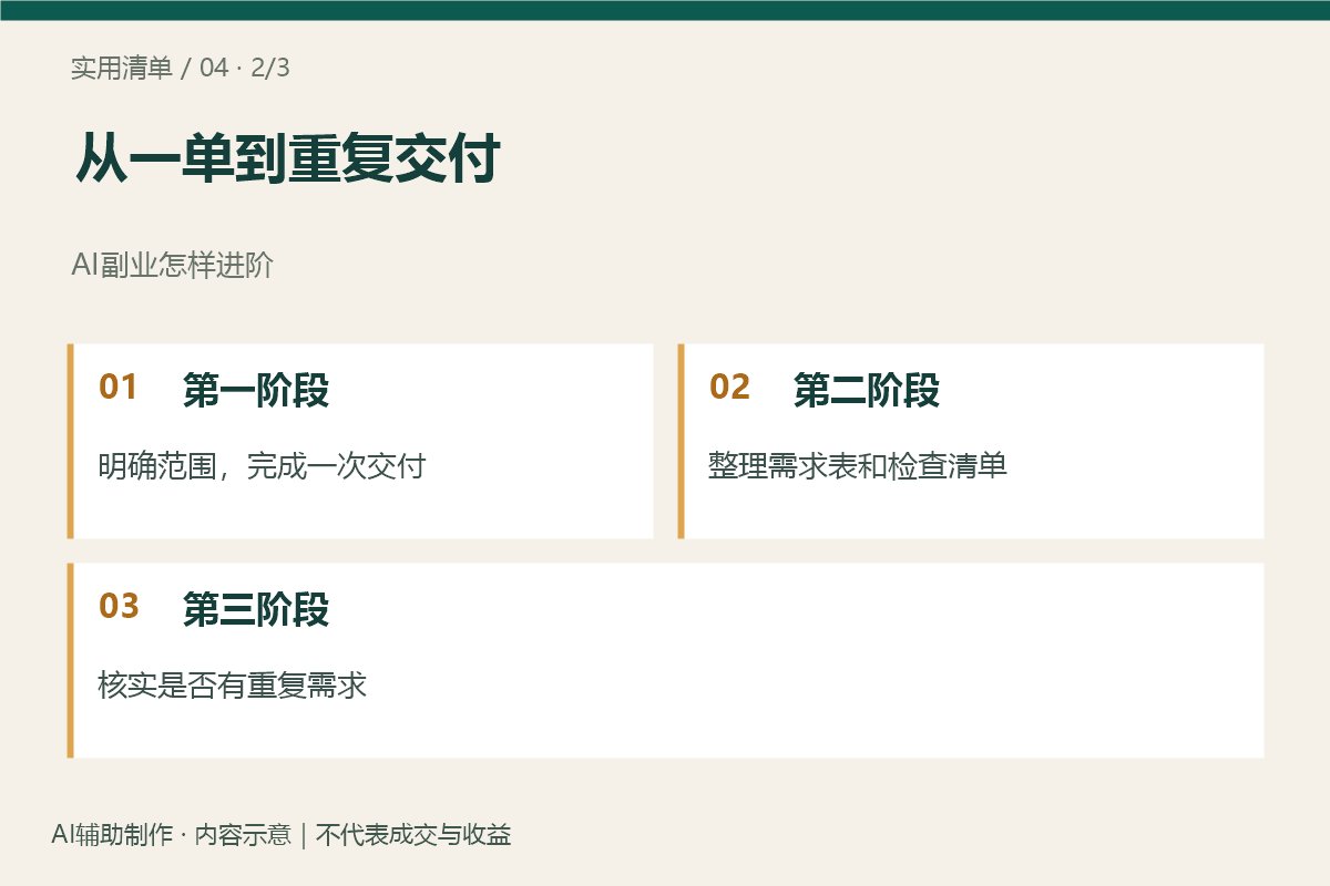 从一单到重复交付