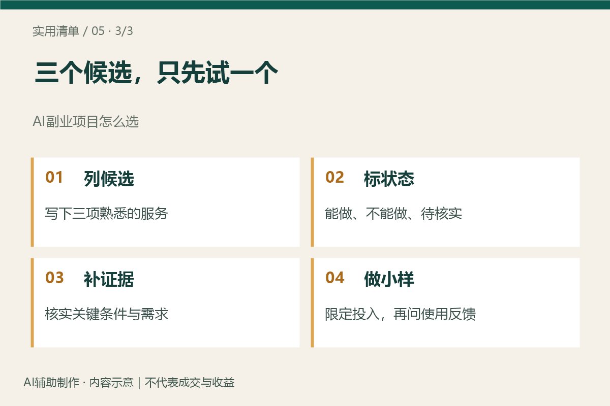 三个候选，只先试一个