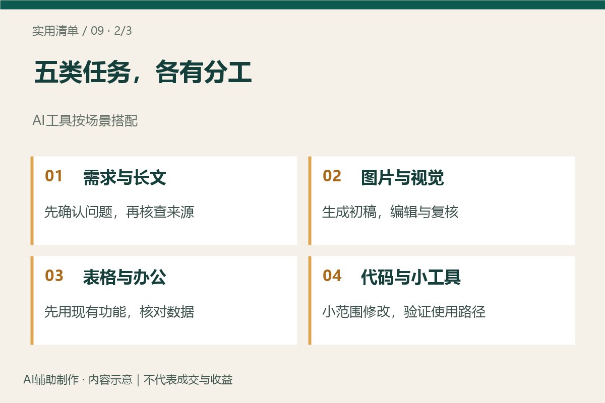 五类任务，各有分工