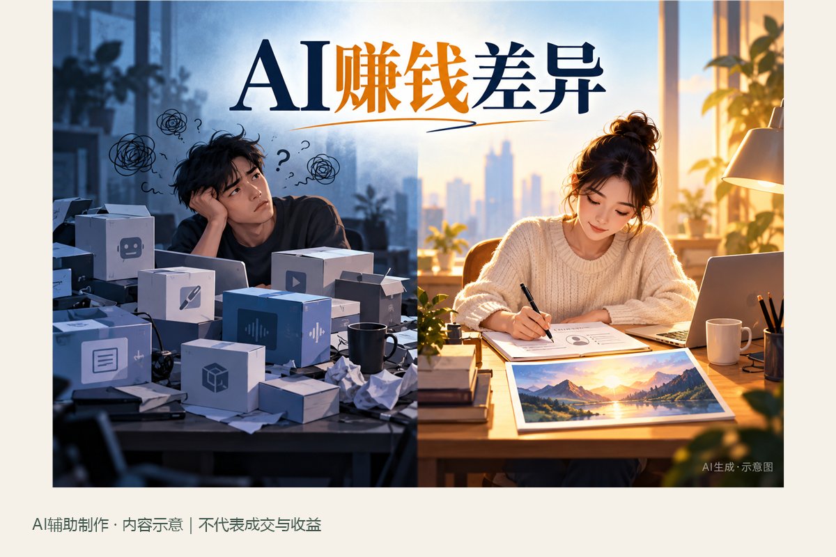 同样用AI，为什么有人有订单，有人一直忙？