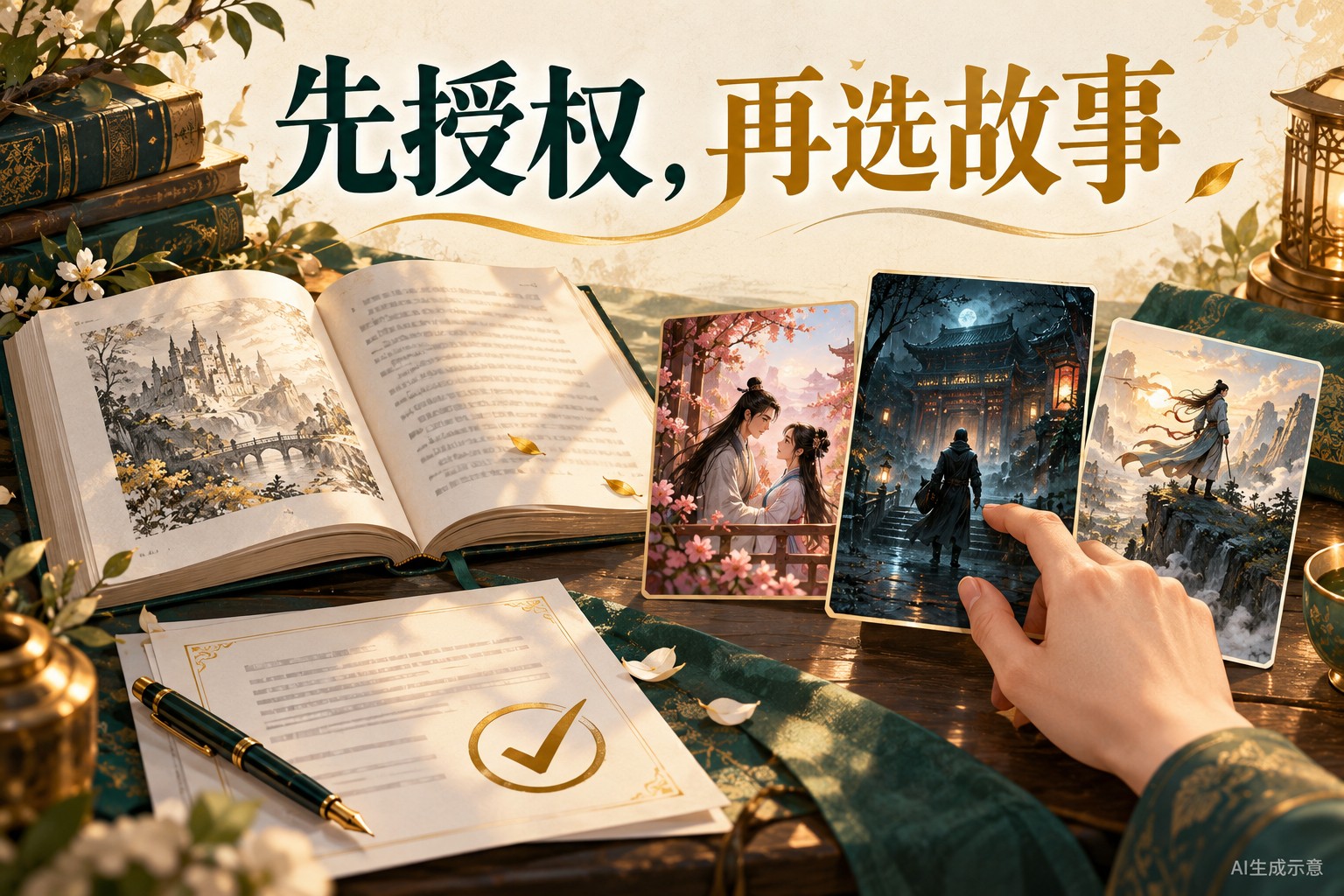 授权与选书示意