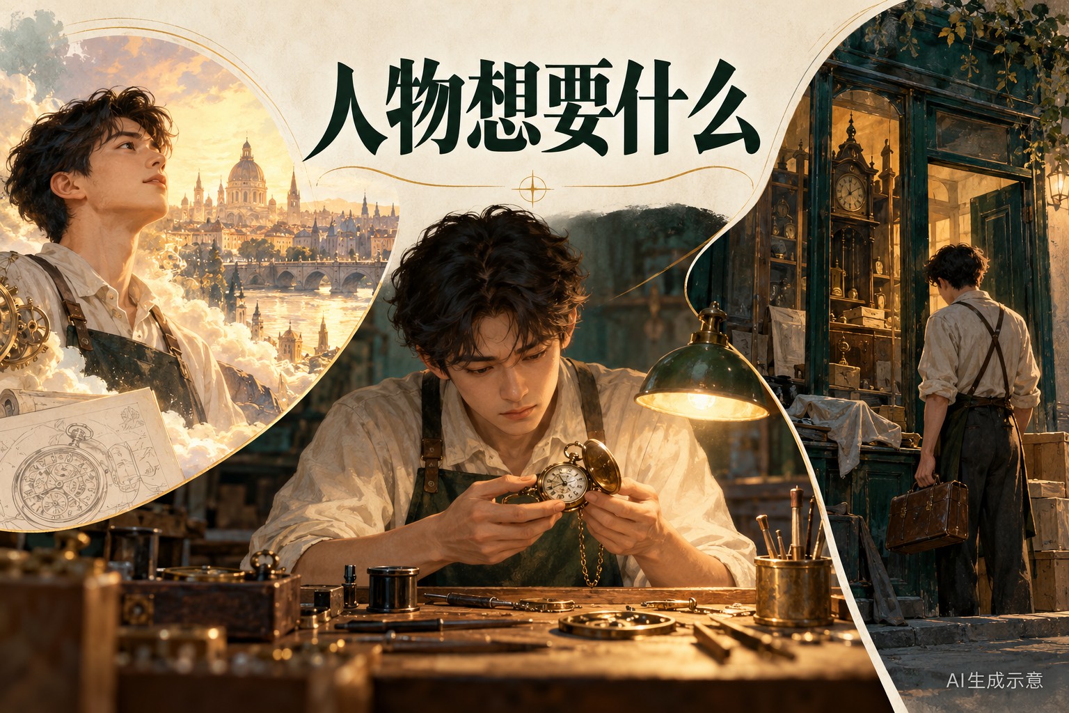 人物与阻碍示意