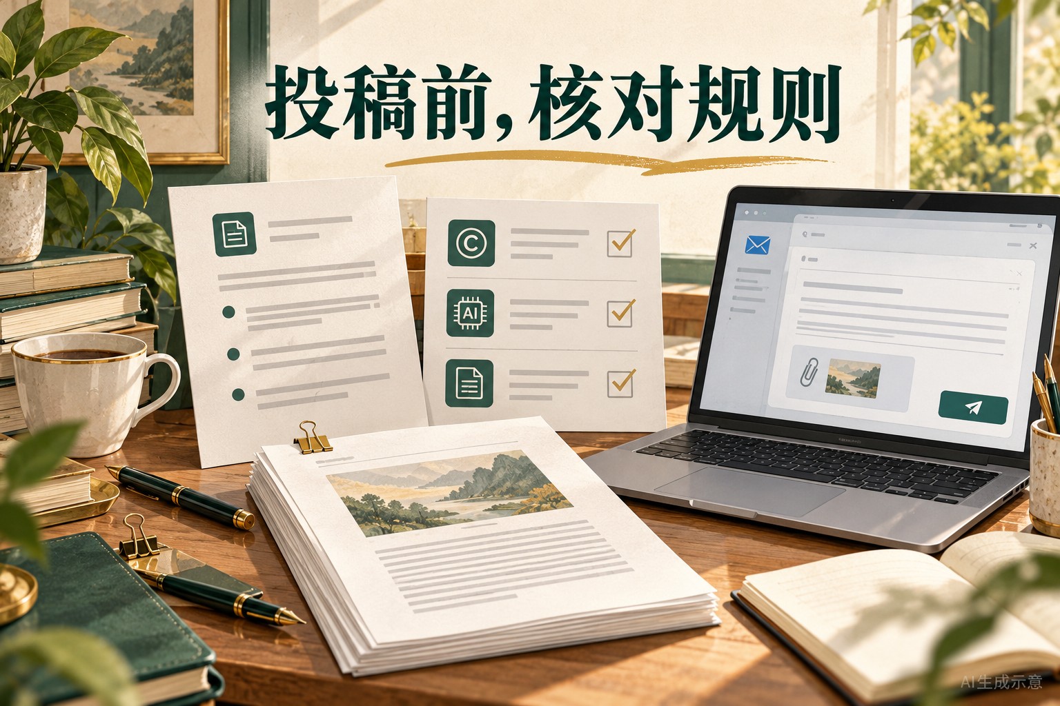投稿前检查示意